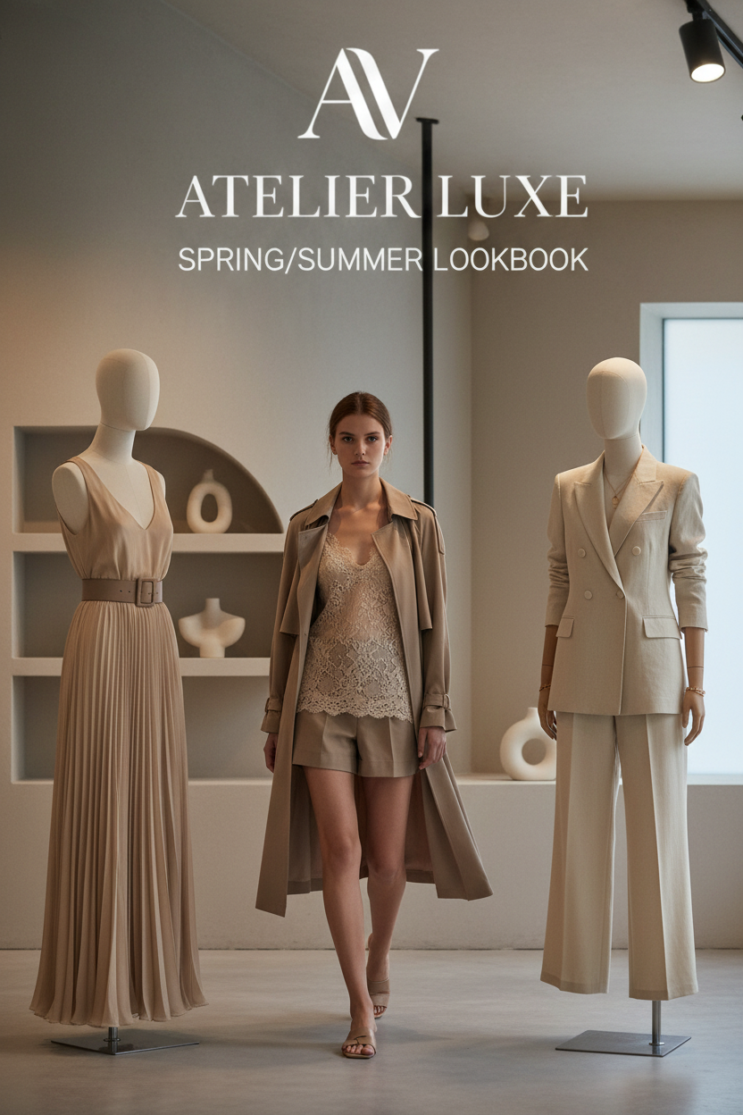 Atelier Luxe - Lookbook avec habits